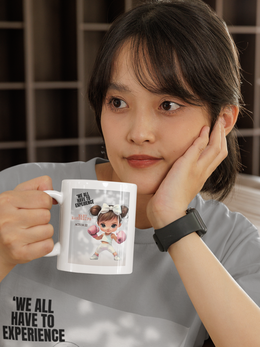 White mug _ Acts 14:22