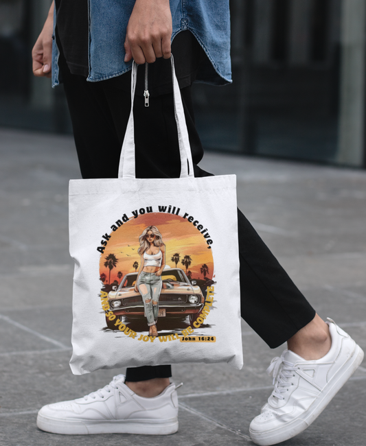 Multi-purpose Tote Bags _ John 16: 24