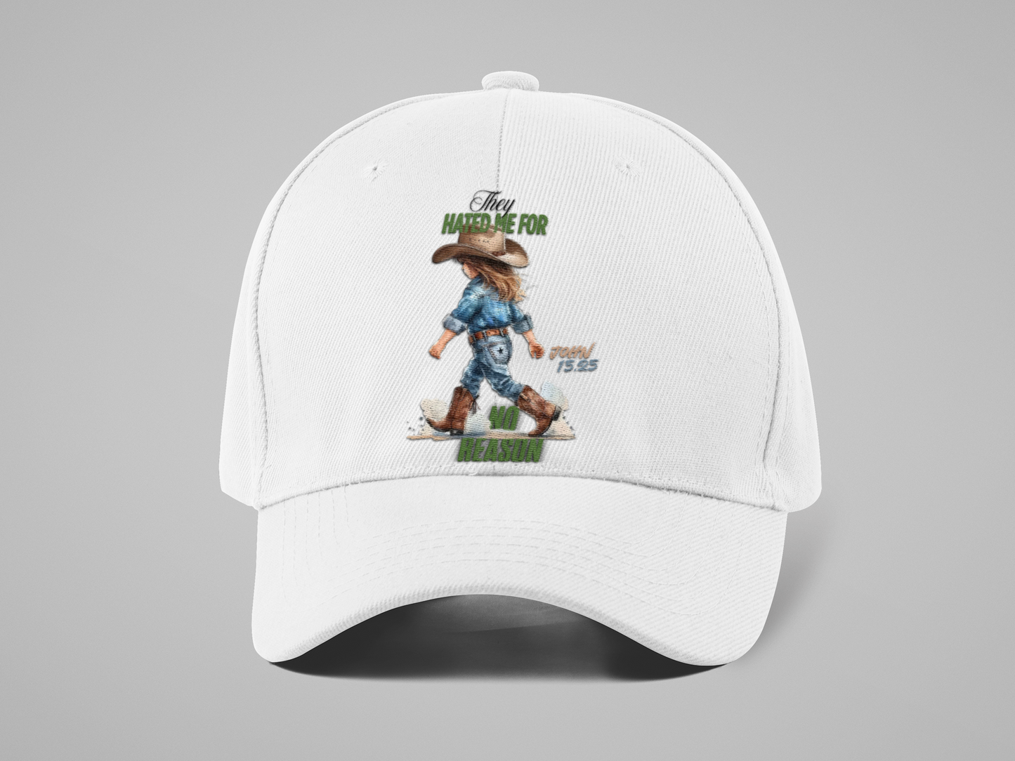 Baseball Cap Y2K Vintage _John 15 :25