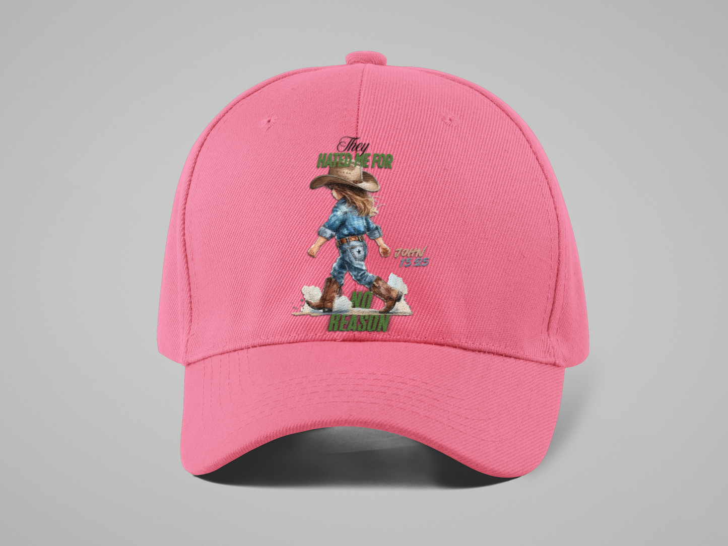 Baseball Cap Y2K Vintage _John 15 :25