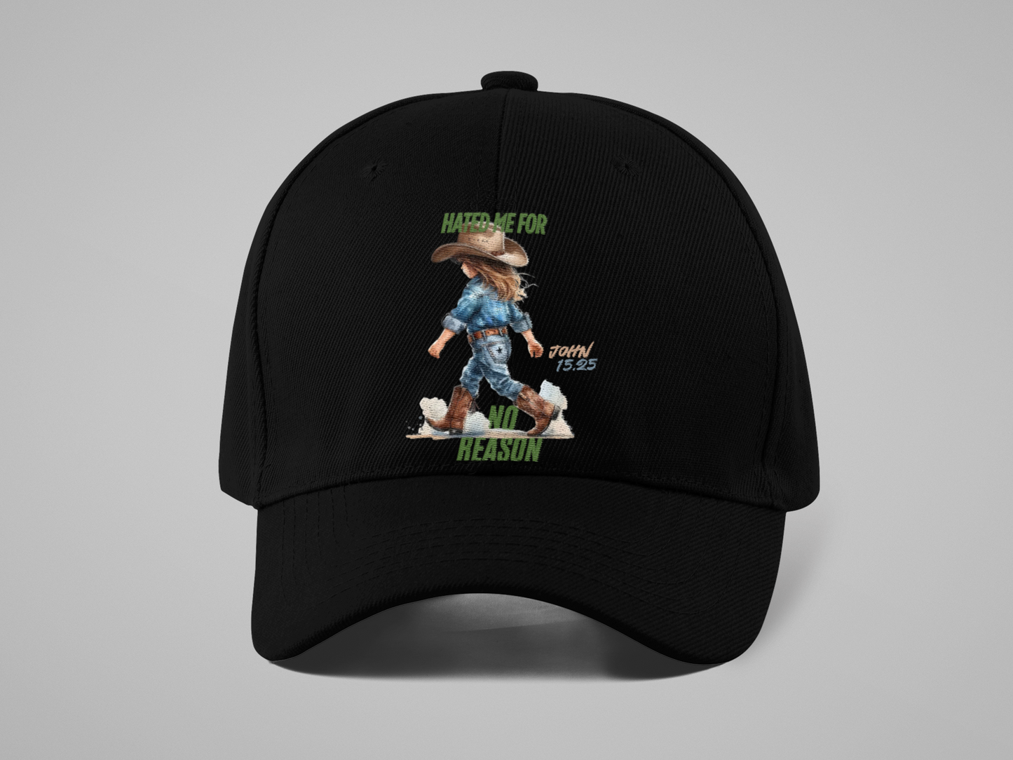 Baseball Cap Y2K Vintage _John 15 :25
