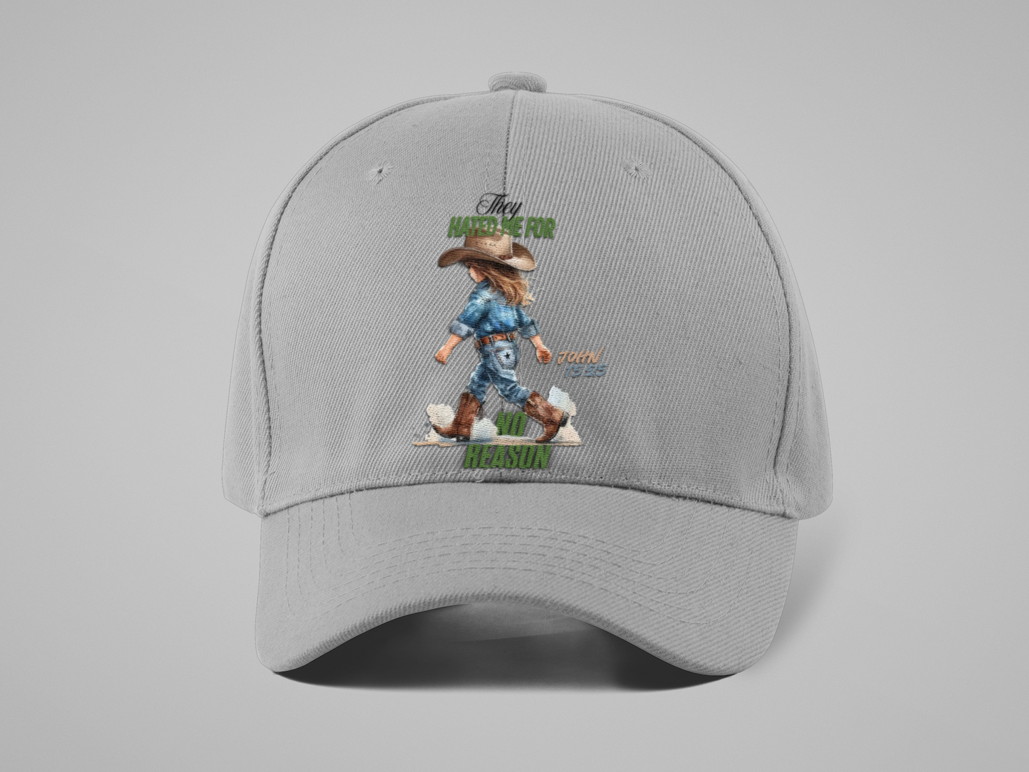 Baseball Cap Y2K Vintage _John 15 :25