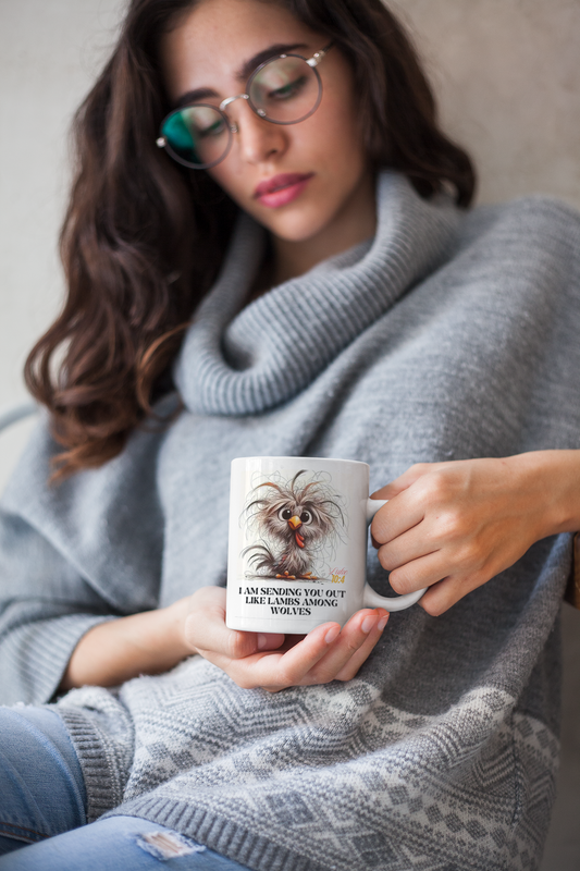 White mug _ Luke 10:4