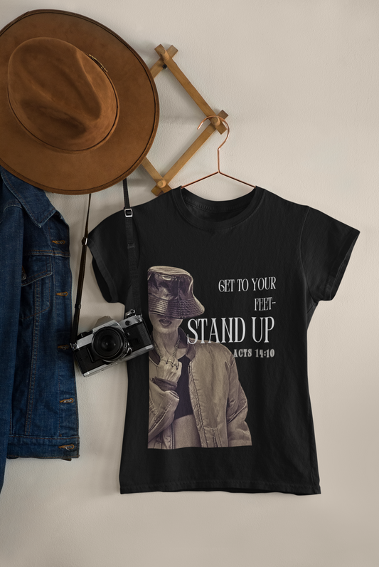 100% Cotton Short Sleeve T-Shirts_Acts 14: 10