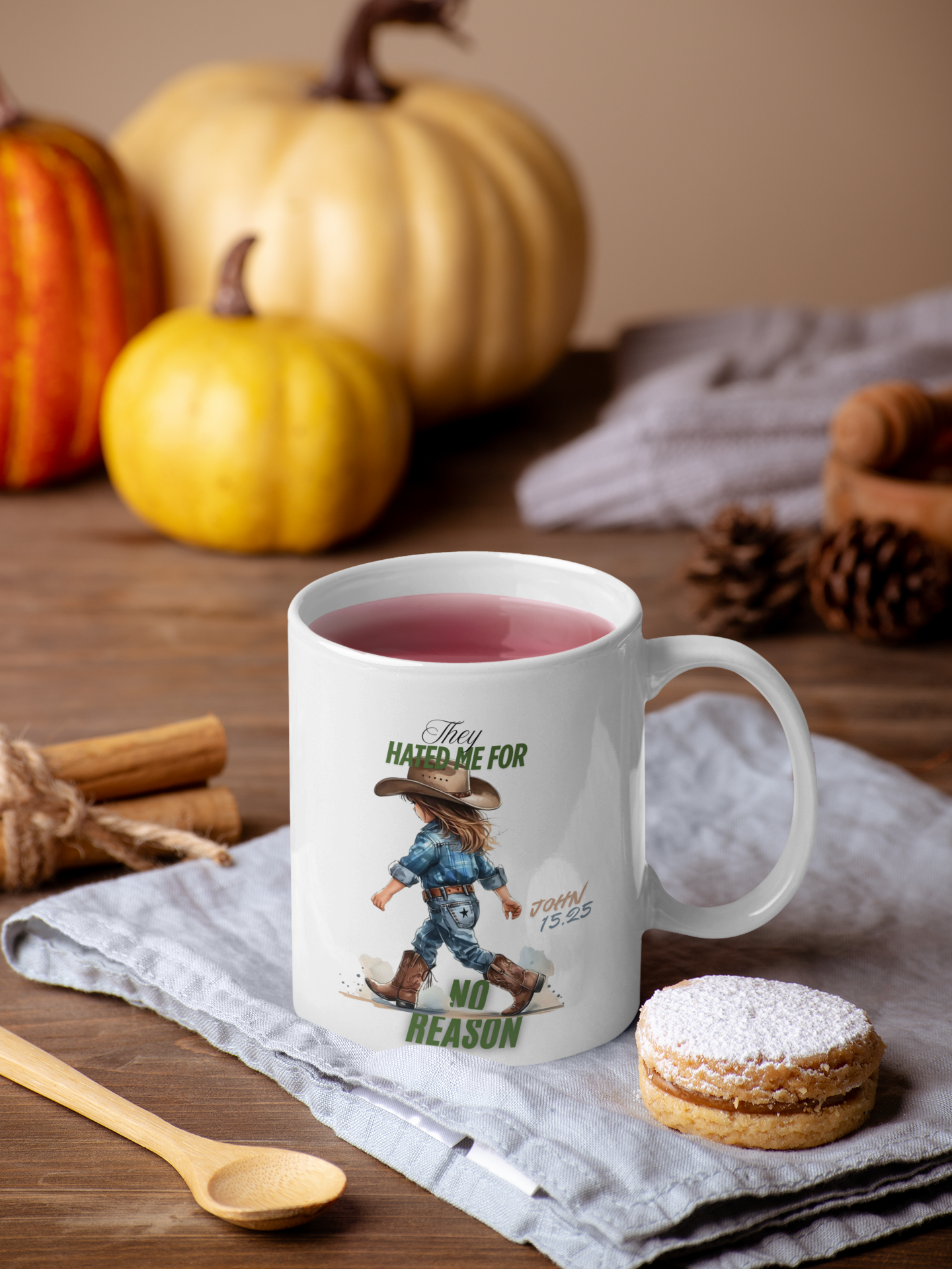 White mug _ Jonh 15:25