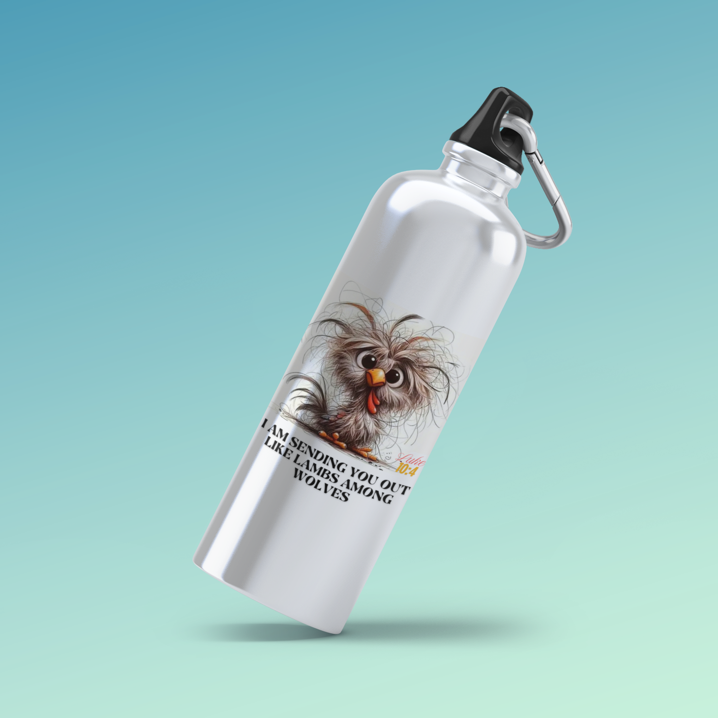 Water Bottle With Screw Carabiner Hook_Luke 10:4