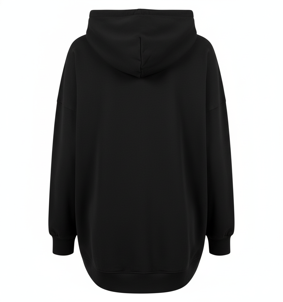 Black Ladies 's Oversized Hoodie - Psalm 40:10 Bible Verse Design
