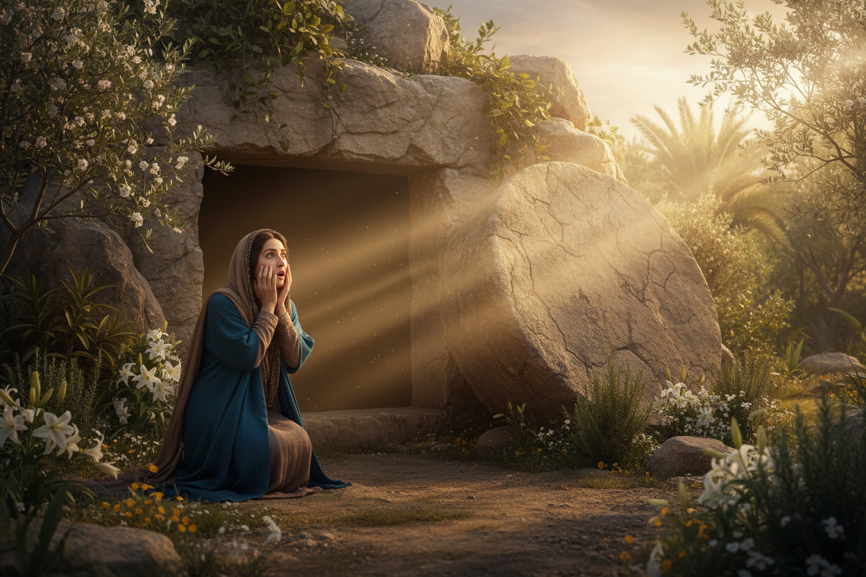 Mary Discovers the Empty Tomb