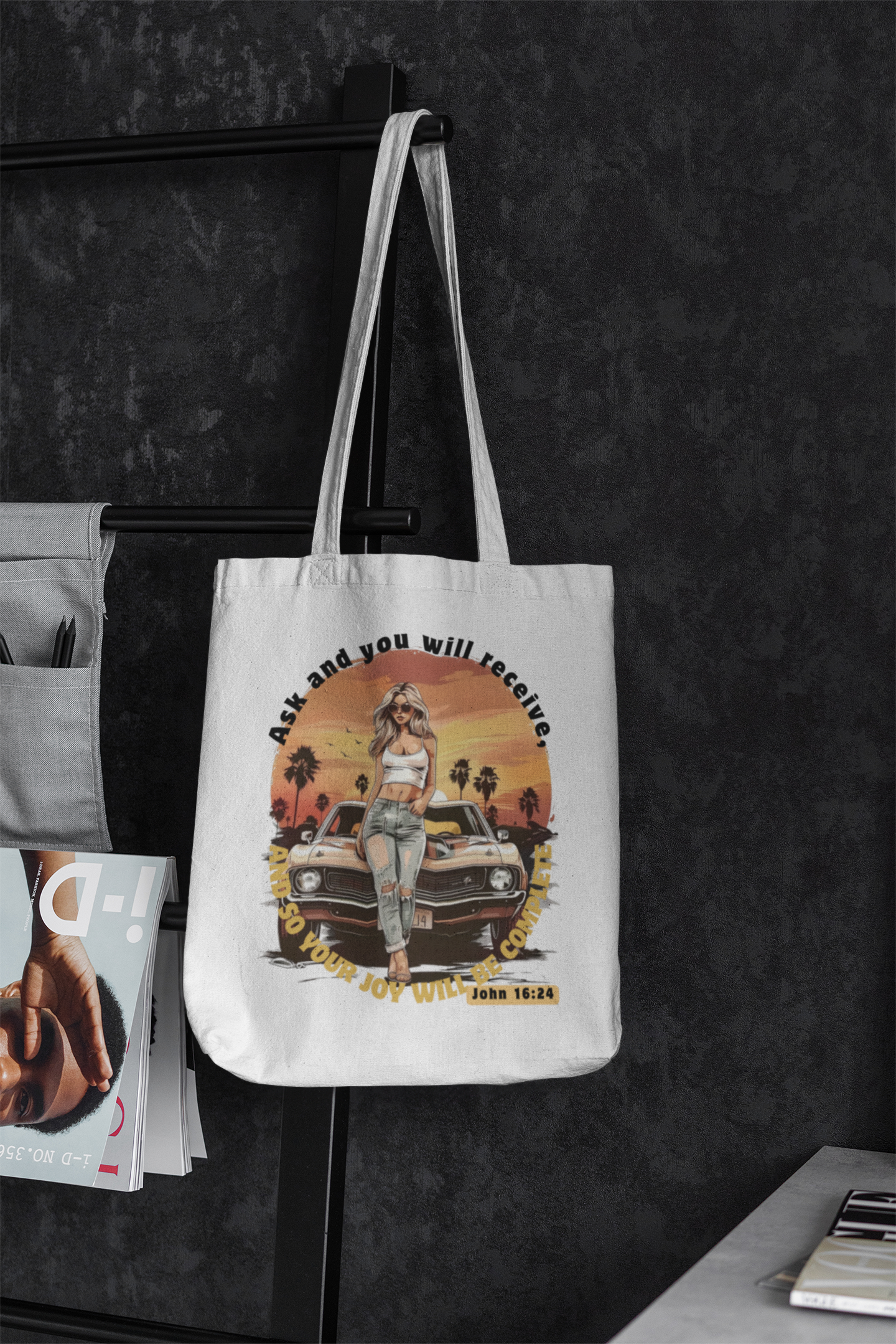 Multi-purpose Tote Bags _ John 16: 24