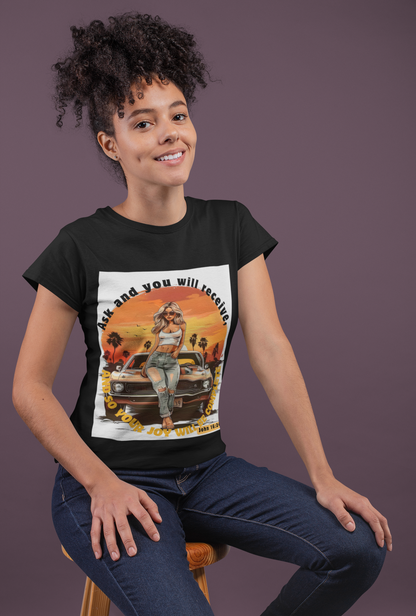 T-Shirts - Breathable Round Neck _John 16: 24